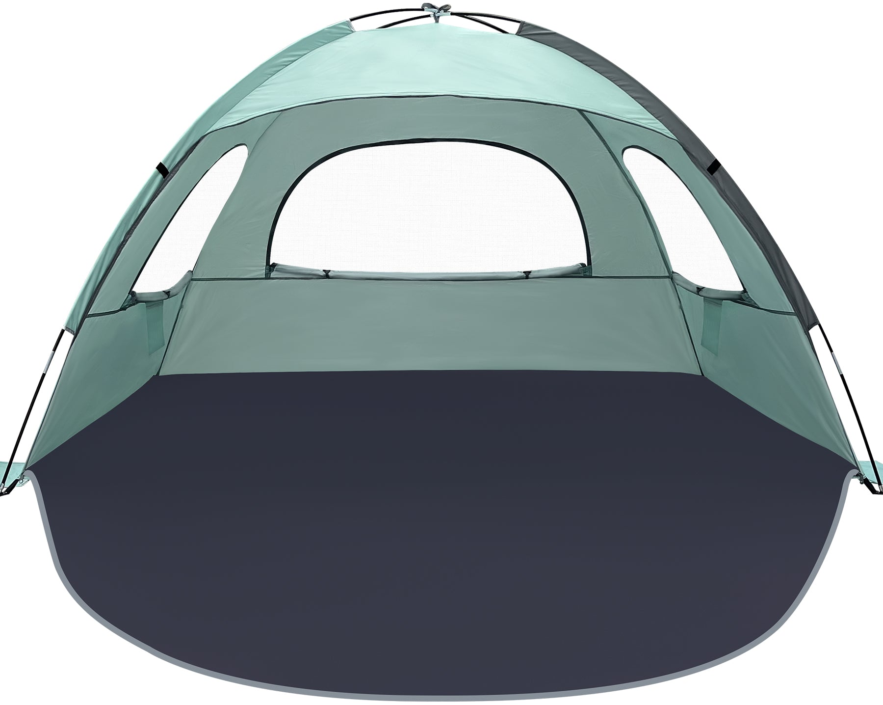 tent for sun protection NXONE Beach Tent Sun Shade Shelter for 3/4/6 Person Person with UV  Protection, Extended Floor, 3 Mesh Roll Up Windows & 8.0/8.5mm Fiberglass  Rods丨Carry Bag Included