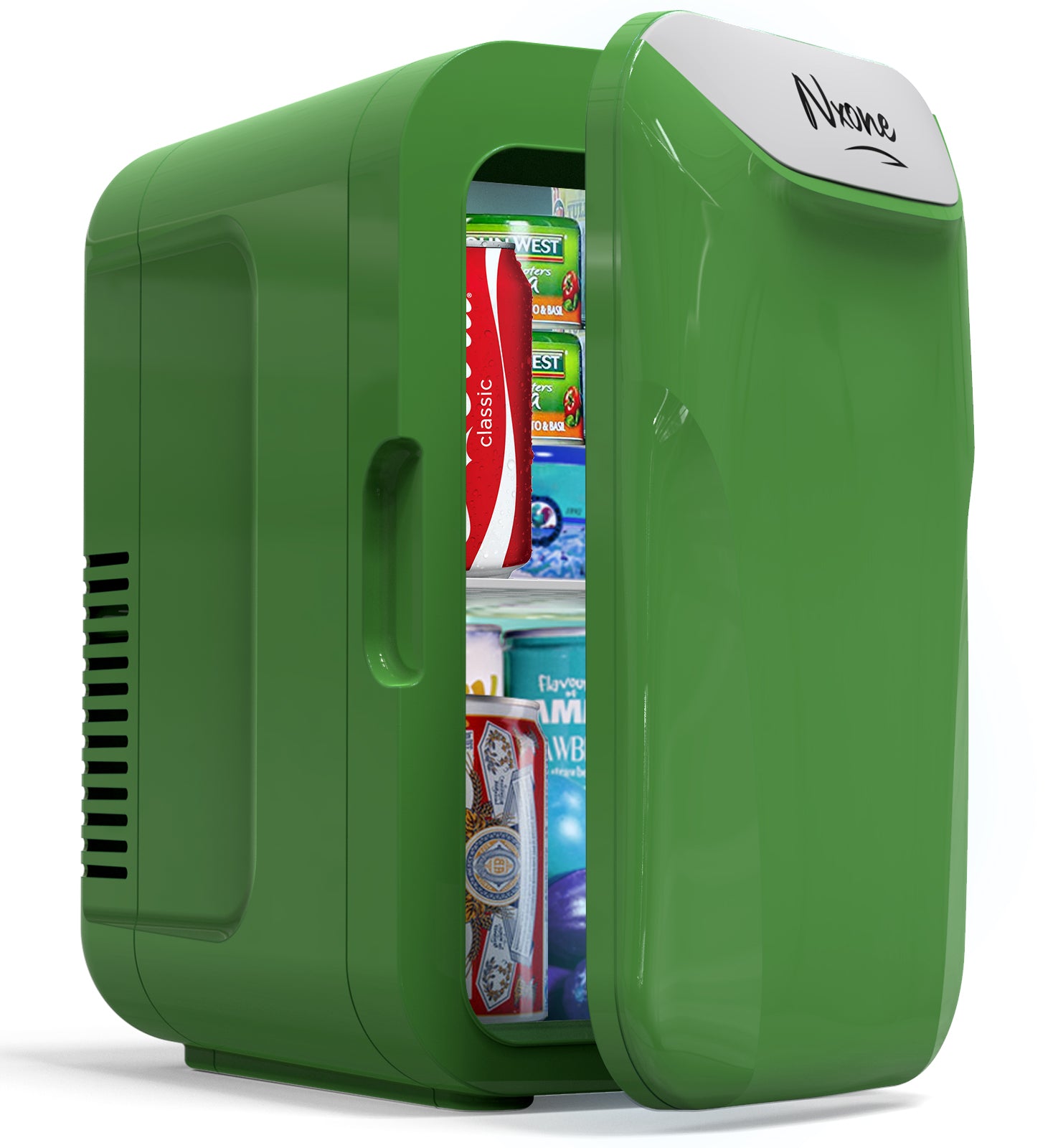 NXONE Mini Fridge,8 Can/6 Liter Small Refrigerator,110VAC/ 12V DC Port